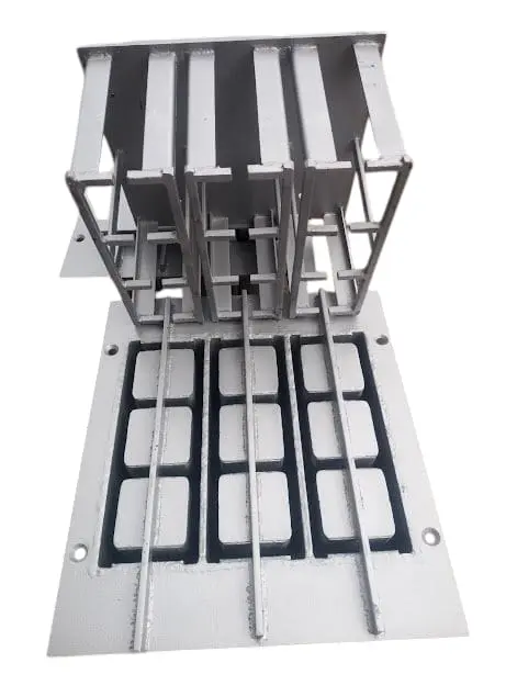 Forma para máquina de Bloco de 14x19x39 vedação   Máquina 4.3.2    Manual. Hidráulica. Pneumática