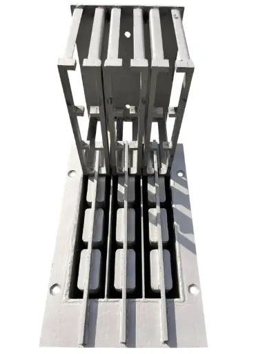 Forma para máquina de Bloco de 09x19x39 vedação   Máquina 3.2.1   Manual. Hidráulica. Pneumática
